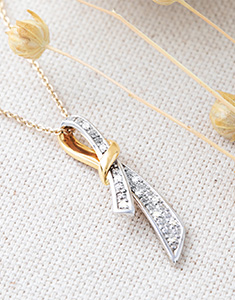 Féérie Nº9 - Pendant White and Yellow gold 18 carats