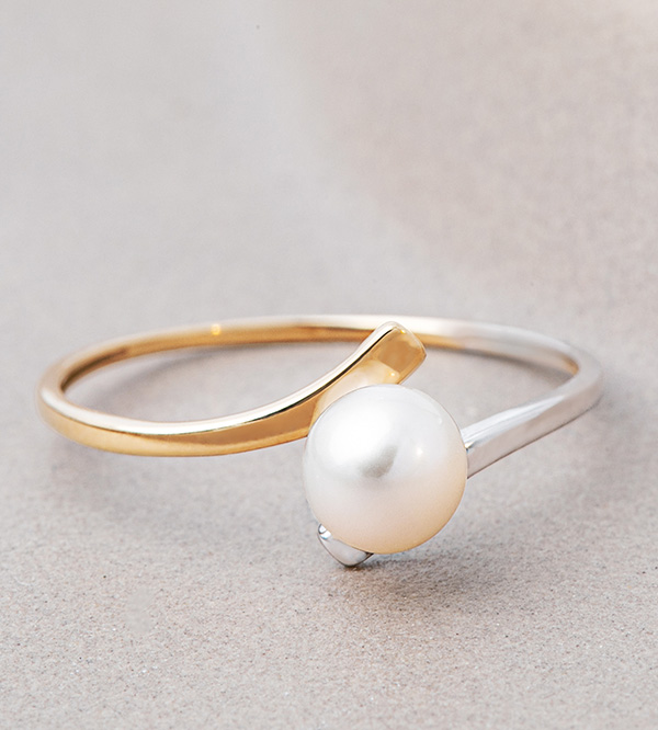 Overvloed Nº17 - Ring Witgoud en Geelgoud 18 karaat