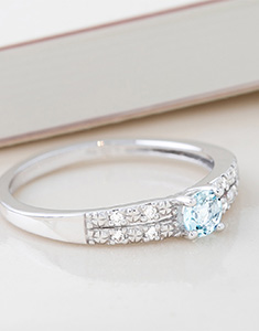 Constellation Nº17 - Engagement rings White gold 18 carats