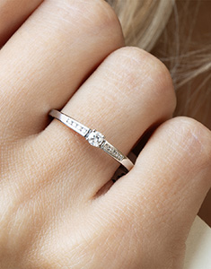 Origine Nº27 - Engagement rings White gold 18 carats