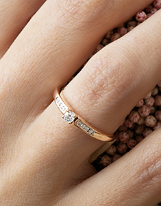 Origine Nº27 - Engagement rings Pink gold 18 carats