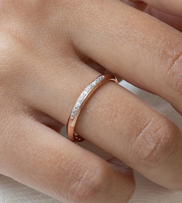 Origine Nº98 - Anello Oro bianco e Oro rosa 18 carati