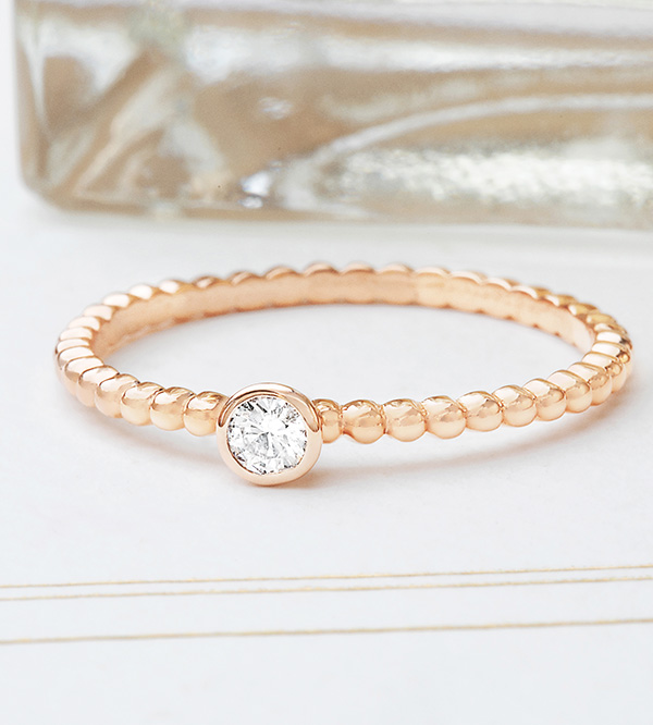 Fleur de Sel Nº2 - Verlobungsring Roségold 750/-(18Kt)