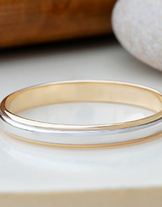 Promessa Nº12 - Anello Oro bianco e Oro giallo 18 carati