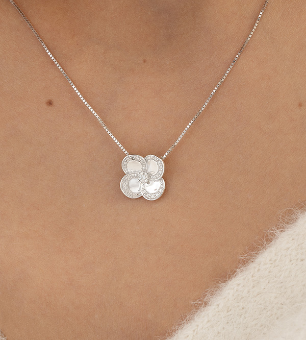 Ontluiking Nº1 - Halsketting Witgoud 9 karaat