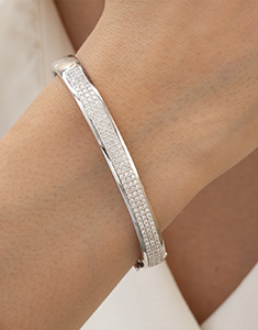 Constellation Nº2 - Bangel Bracelet White gold 18 carats