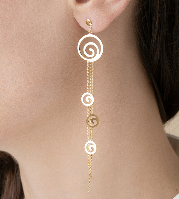 Abondance Nº15 - Boucles d'oreilles Or jaune 9 carats