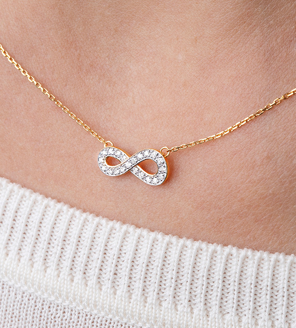 Infinity Nº6 - Halsketting Geelgoud 9 karaat