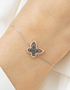 Balade Imaginaire Nº3 - Bracelet Or blanc et or rose 18 carats
