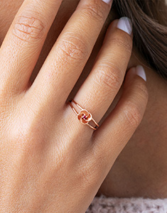 Ontluiking Nº8 - Ring Roségoud 18 karaat