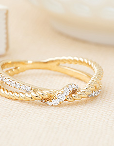 Freschezza Nº85 - Anello Oro giallo 9 carati