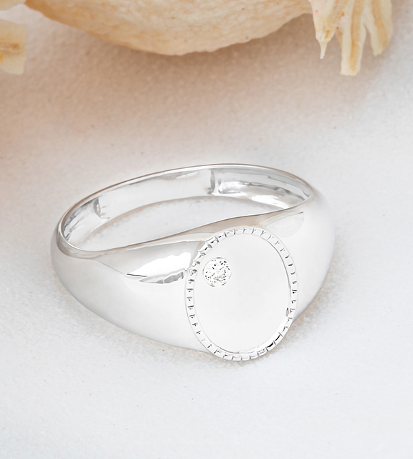 Dämmerschein Nº17 - Ring Weißgold 375/-(9Kt)