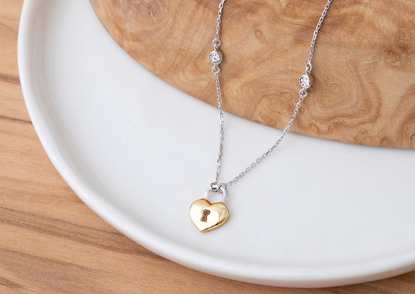 Collier Et Pendentif Espoir, Charité, Foi En Or Jaune 9 Carats - Longueur Réglable 41-51cm - Neuf Avec étiquettes