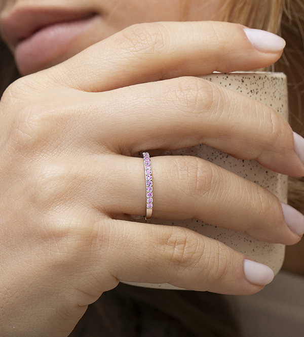 Paradijsvogel Nº2 - Ring Witgoud 9 karaat