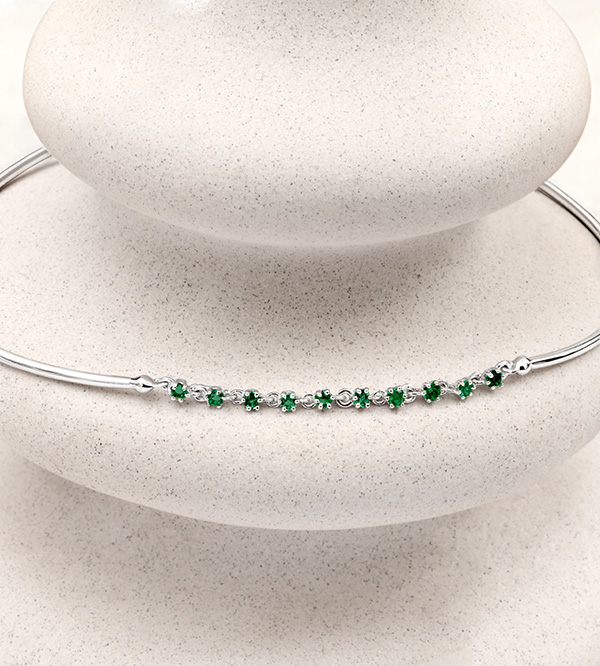 Fraicheur Nº22 - Bracelet jonc Or blanc 9 carats