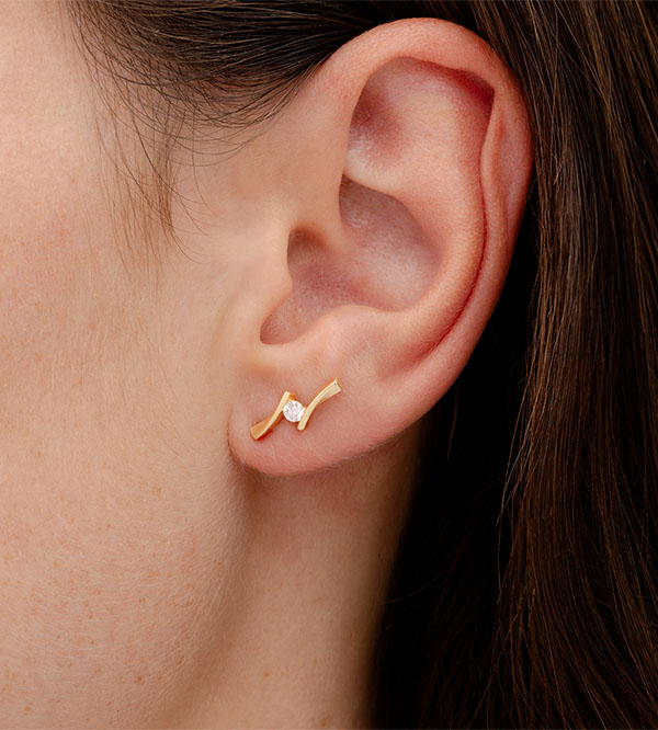 Liefdesnest nr. 3 - Stud oorbellen 