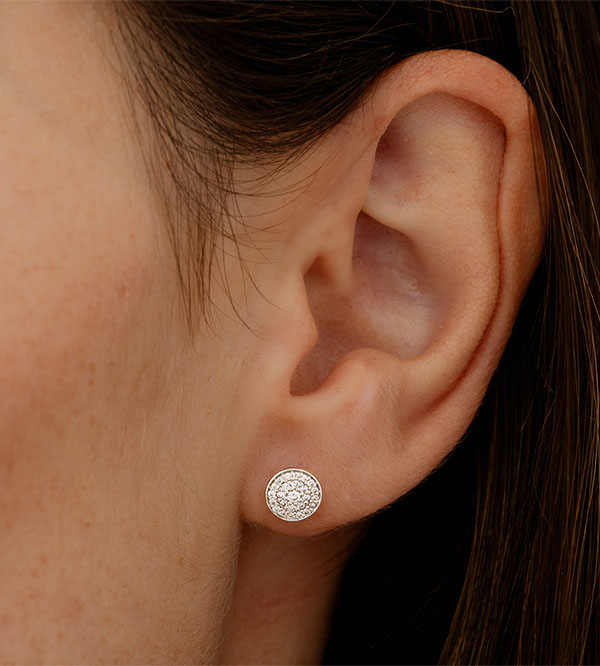 Fraicheur nº 14 - Puces Or blanc 9 carats