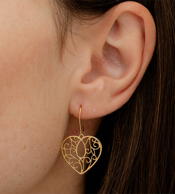 Precioso Secreto Nº9 - Pendientes Oro amarillo 9 quilates