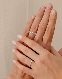 Duo de Wedding Rings Pure & Radieuse