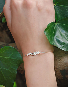 Jardin Enchanté Nº1 - Bracelet White gold 9 carats