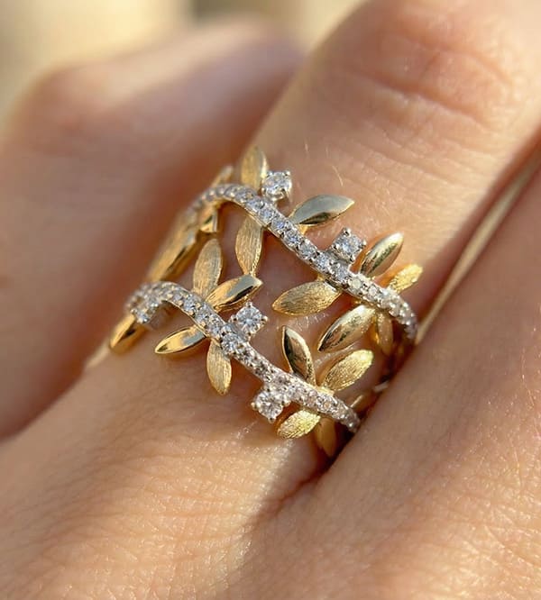 Giardino Incantato n. 14 - Anello Oro giallo 9 carati