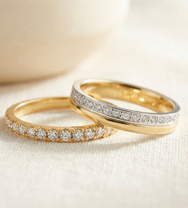 Elegance & Bettina Wedding Ring Duo