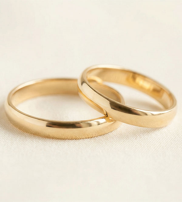 Duo obrączek Atelier – Złoto żółte – 18 karatów