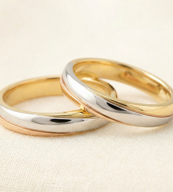 Wedding Rings Duo Saturn Trilogy