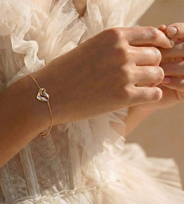 Prezioso Segreto n. 5 - Bracciale 3 colori 9 carati