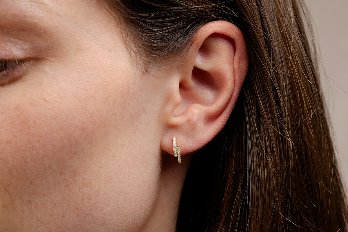 9ct Oro Giallo Mezza Twist Cerchio Stile Orecchini Britannico Fatto - Foto 13