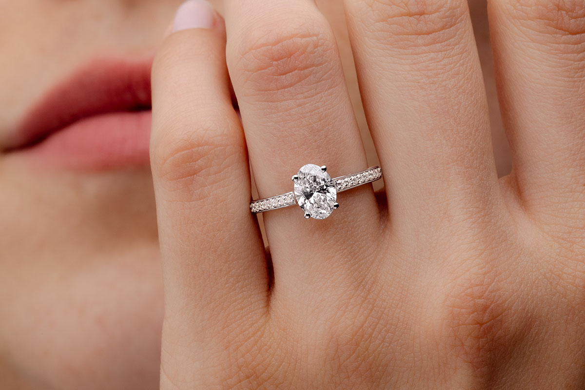 Bague Fiançailles Simulation Or Blanc 14k Diamant Poire - Taille US 9, Design Contourné élégant