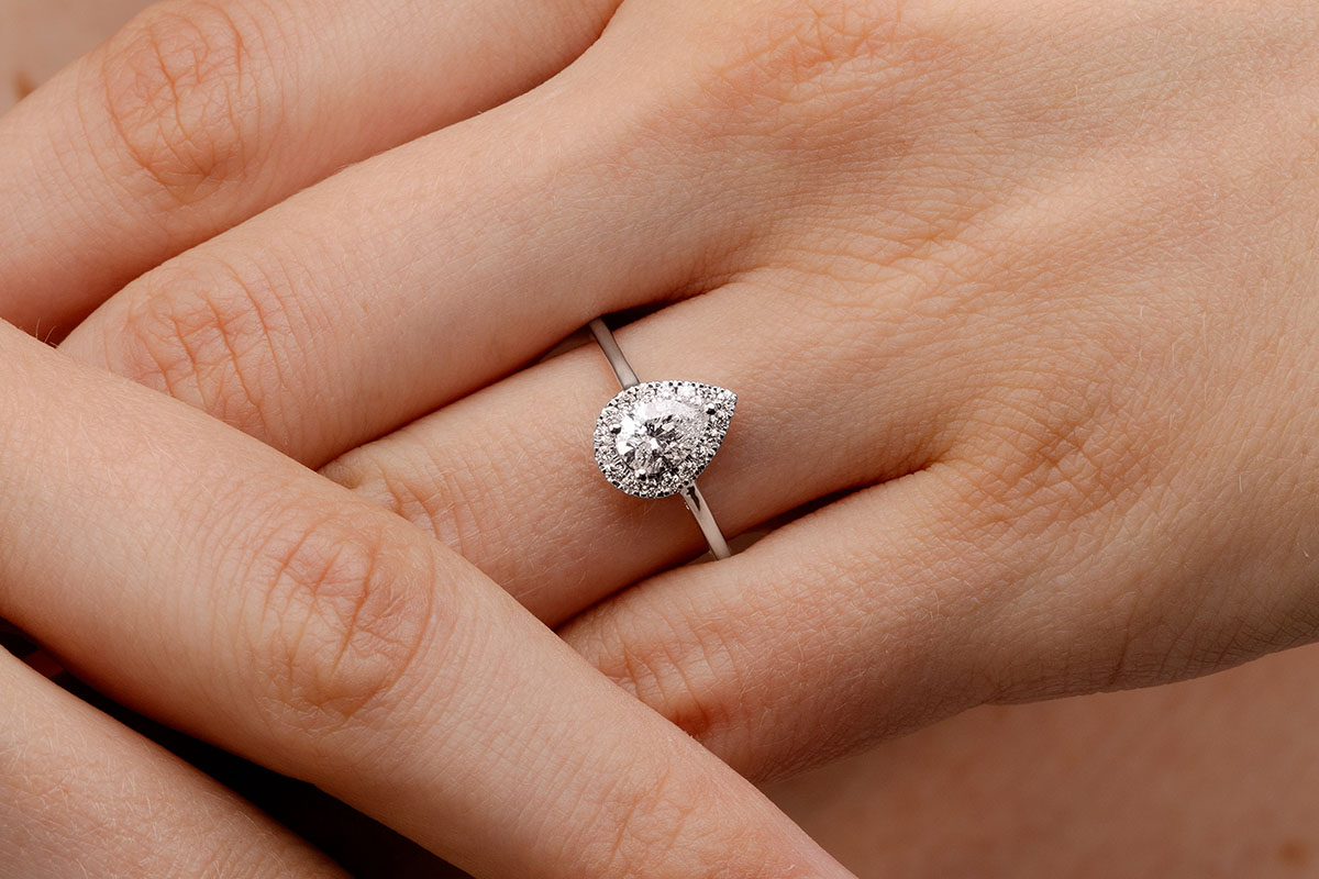 Bague Or 18 Carats Avec Diamants - 0,25 Ct, Poids 5,98 G, Style Cocktail, Occasion