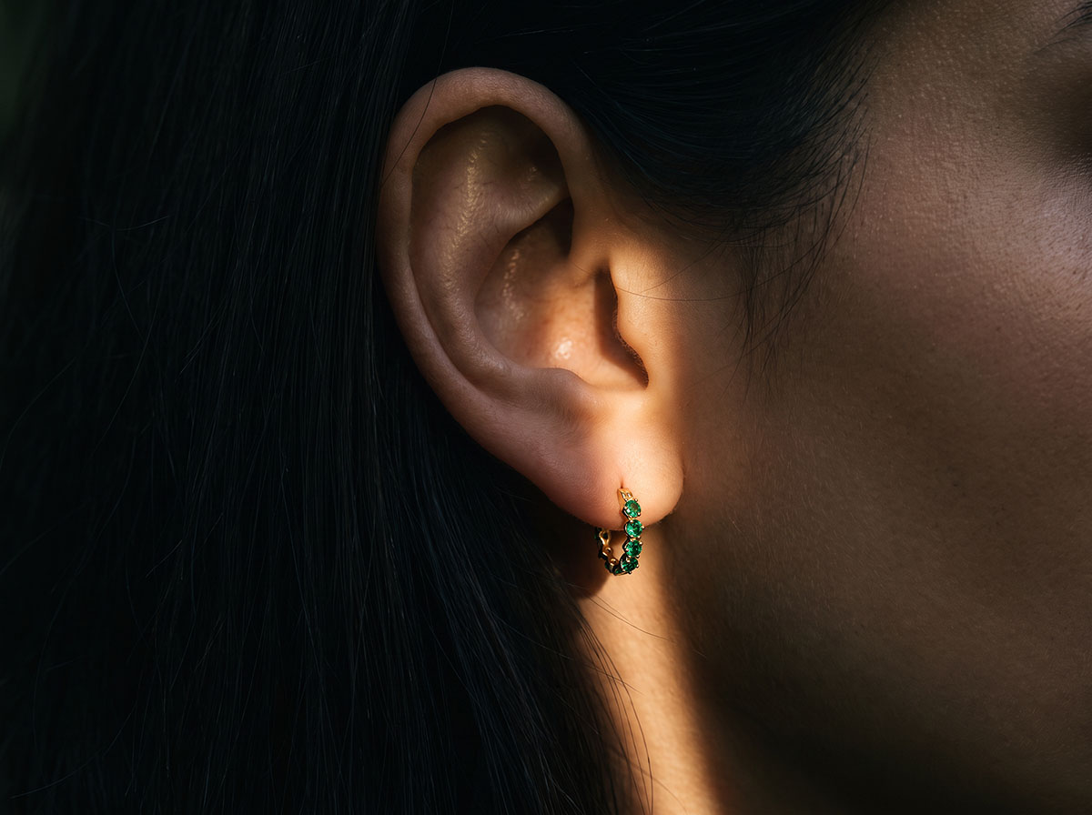 Oiseau de Paradis nº 49 - Boucles d'oreilles Or jaune 375 ‰ (9 carats)