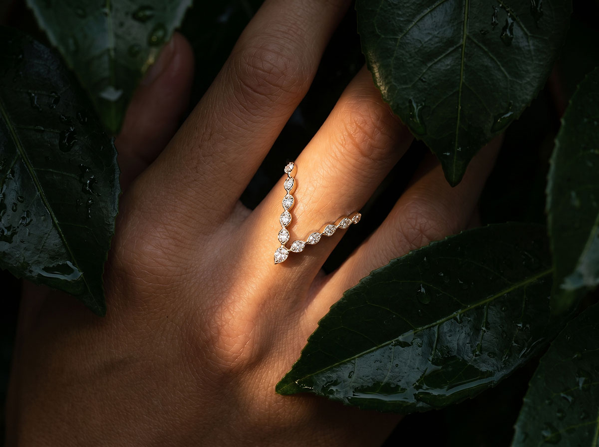 Fraicheur nº 46 - Bague Or blanc 750 ‰ (18 carats)