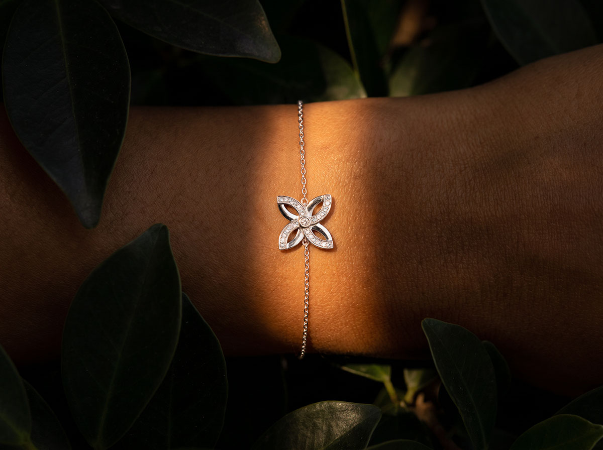 Infini nº 3 - Bracelet Or blanc 375 ‰ (9 carats)