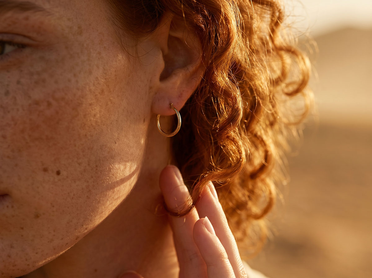 Abundancia n.º 5 - Pendientes Oro amarillo 18 quilates (750)