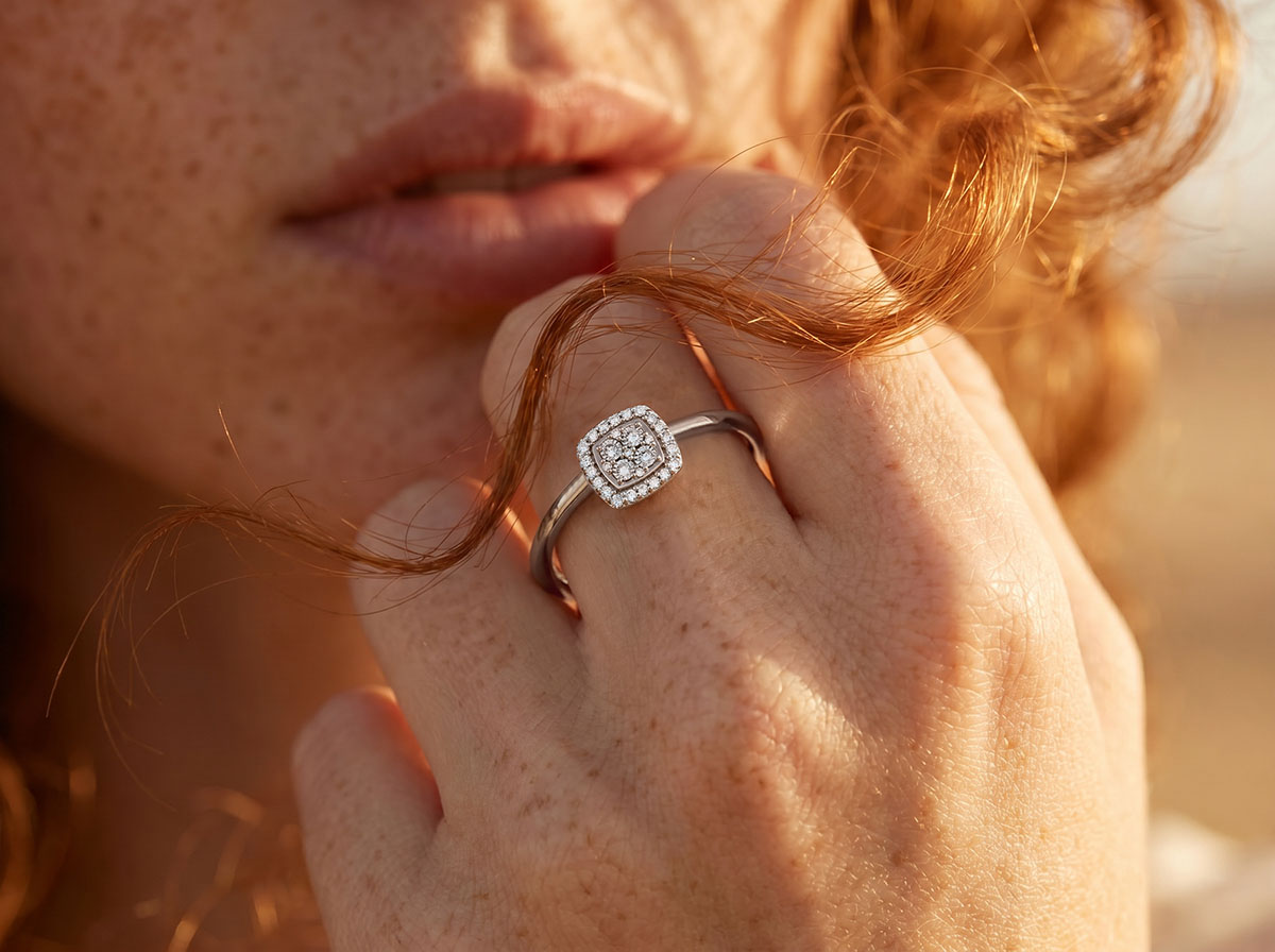 Origine No. 146 - Ring White gold 9ct (375)