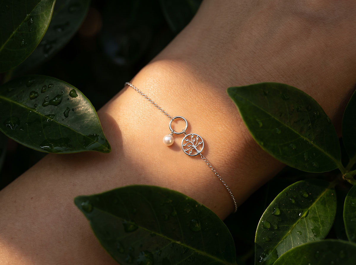 Overvloed nr. 7 - Armband Witgoud 9 karaat (375)