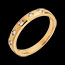Gold and diamond wedding ring