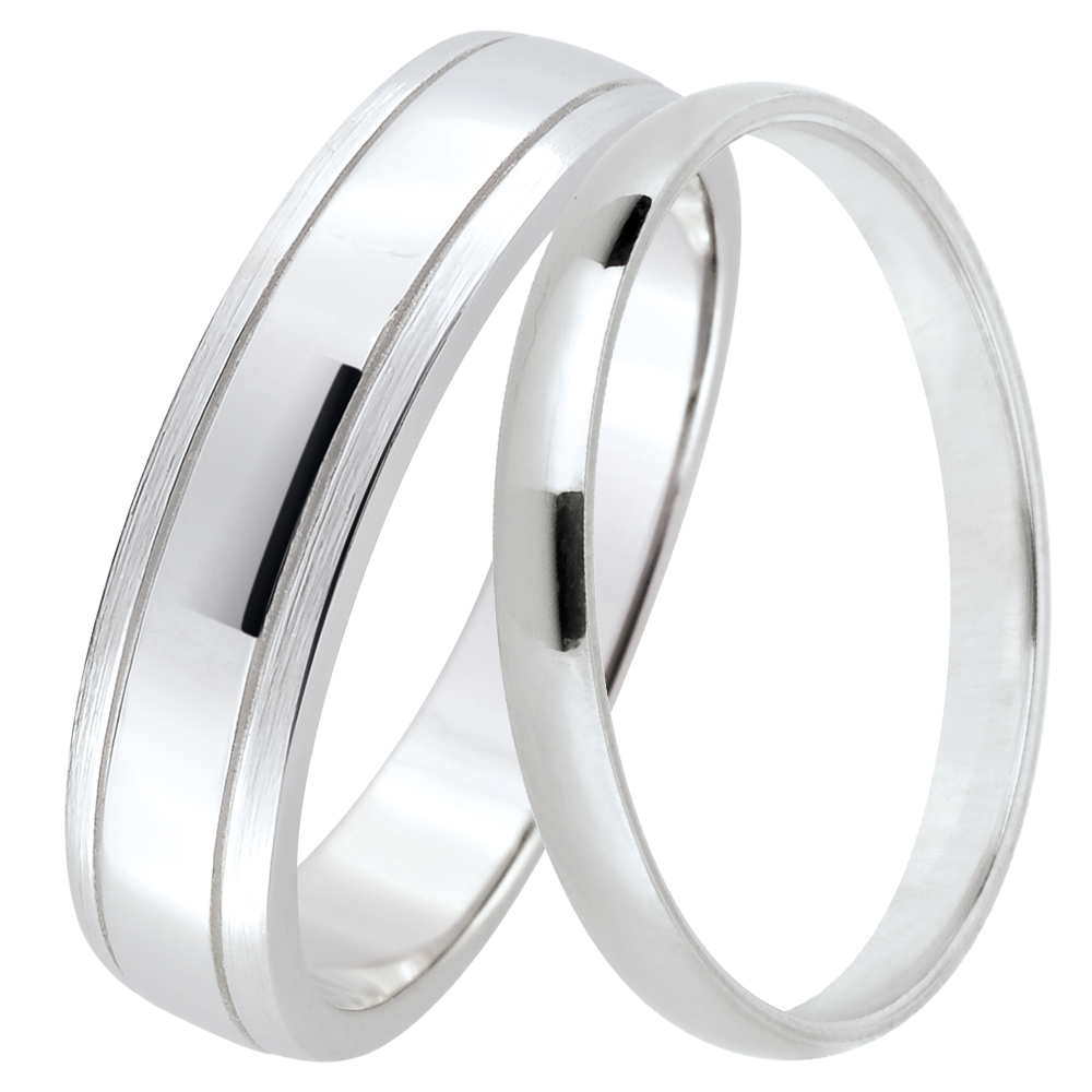 Duo d'alliances Horizon & Atelier- or blanc