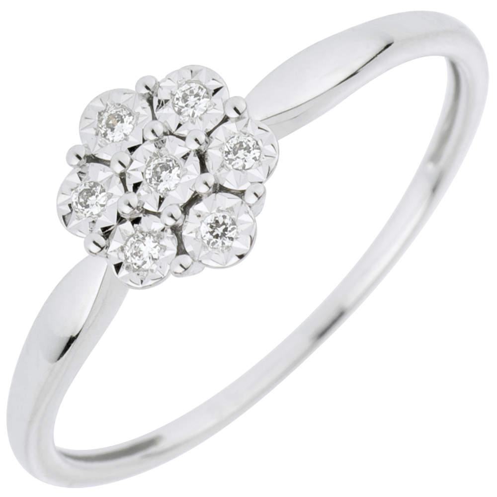 Anello Vintage Fiore Perla Donna Regolabile - Gioiello Elegante In Rame E Zirconia Per Matrimonio O Promessa