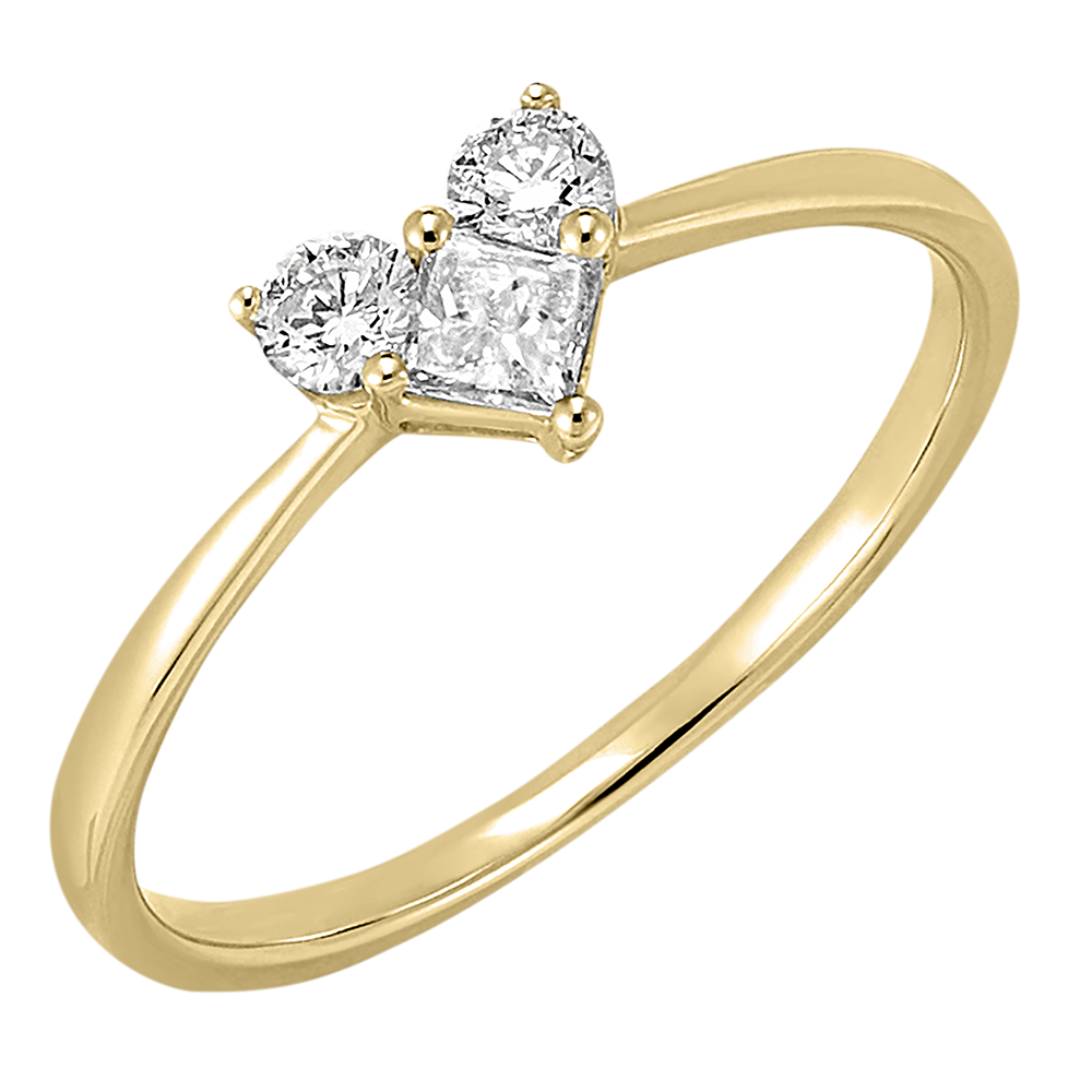 Bague De Fiançailles En Or 18k Avec Diamant Taille émeraude Cultivé En Labo - IGI Certifié