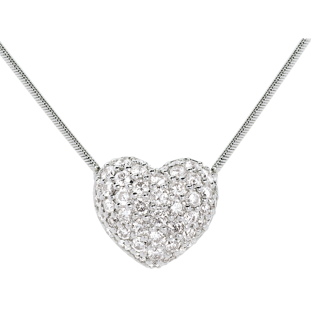 Collana Cuore Con Ali E Zirconi – Elegante Gioiello A Forma Di Cuore, Per Donna, Moglie, Festa Della Mamma