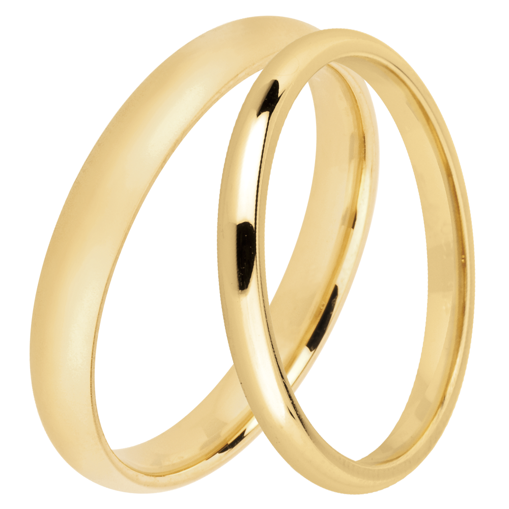 Atelier Trauring-Duo – Gelbgold – 18-karätig