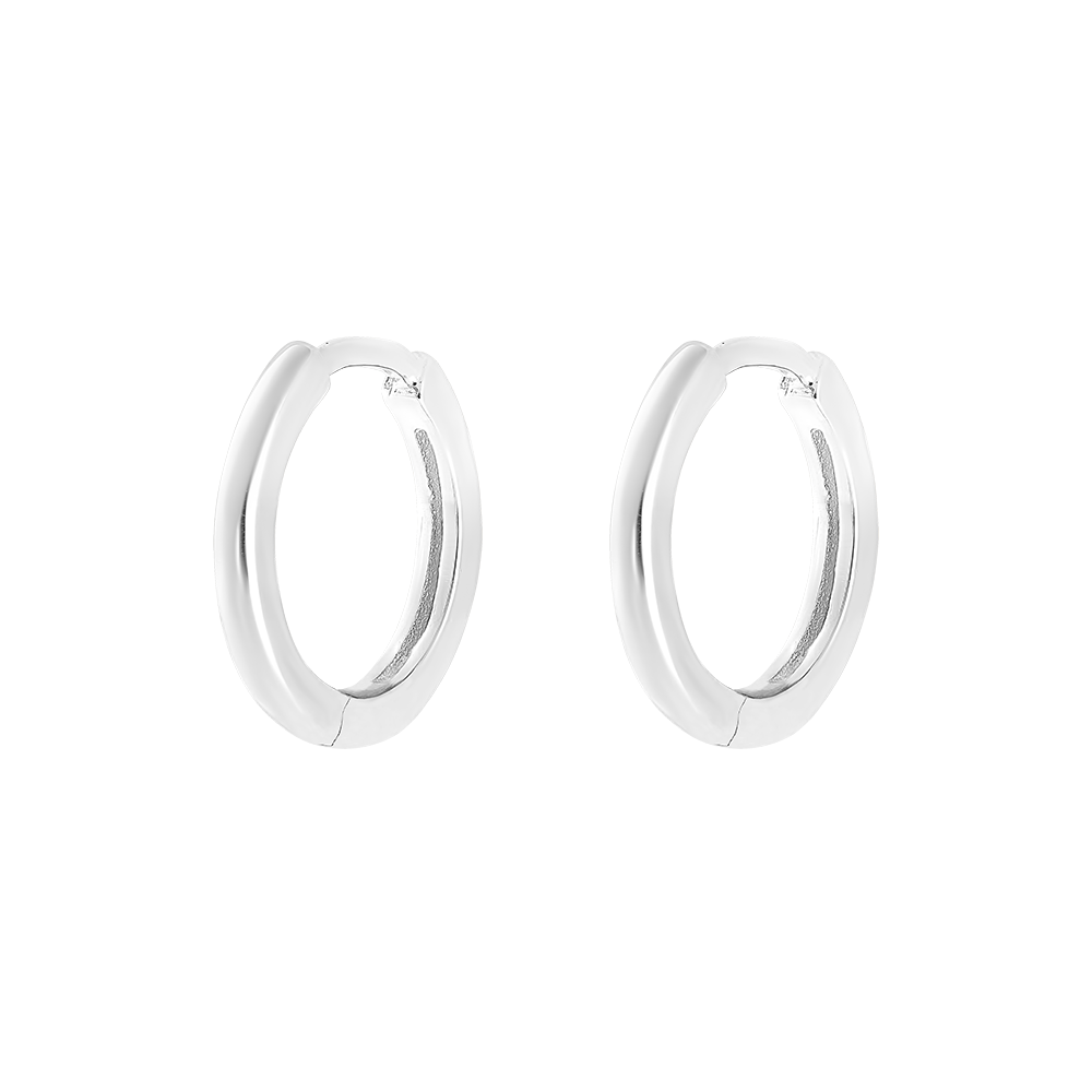 A pair of Mix earrings in 18 carat white gold