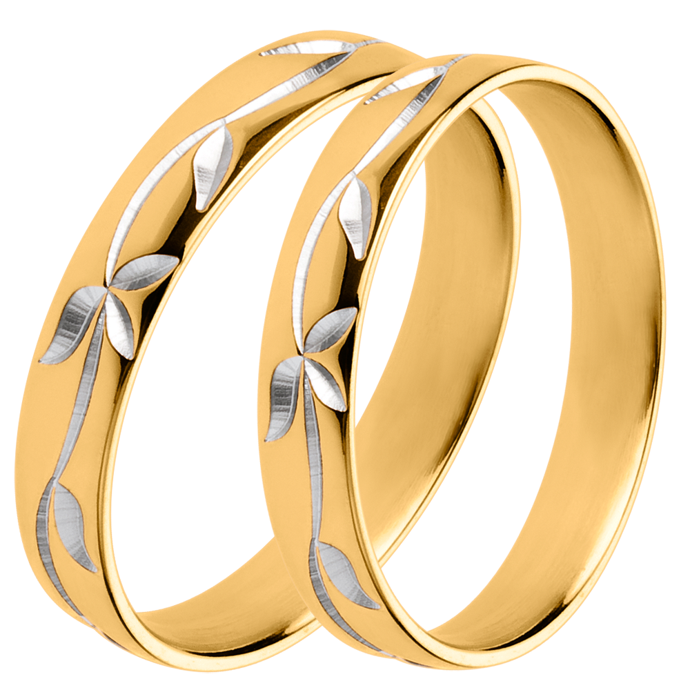 Wedding rings Duo d'alliances Freshness