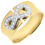 Bague Infini En Or 18 Carats (750 Millièmes) - Poids 1,37g - Modèle Occasion