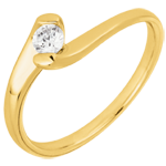 Ring Nid Précieux - Eternal Passion - Geel Goud - 0.14 karaat - 9 karaat