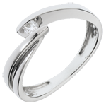 Ring Nid Précieux - Ondine - Wit Goud - 1 Diamant 0.07 carat - 18 karaat