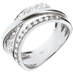 Ring Royal Saturn variatie - Wit goud